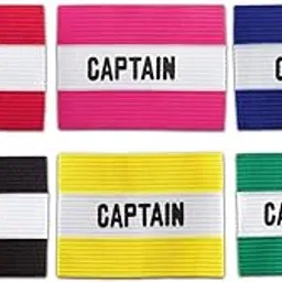 Captain Armband Multi Random Colour and with Whistle Option (Football, Volleyball, Basketball, Cricket and Other Sports Game Band) (Only Captain Arm Band)-picture-29