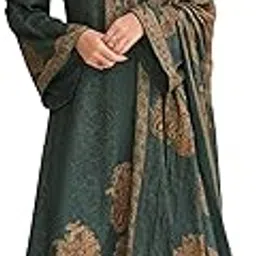 riwaayat trends Women's Unstitched Pakistani Digital Print Hand Work Pure Viscose Staple PashminaWool Salwar Suit Dress Material with Pashmina Digital Printed Shawl Dupatta (Free Size)-picture-33