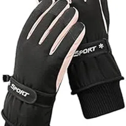 e emzhole Winter Thermal Gloves for Women,Windproof Waterproof Winter Warm Touchscreen Anti Slip Gloves for Ski Sports-picture-43