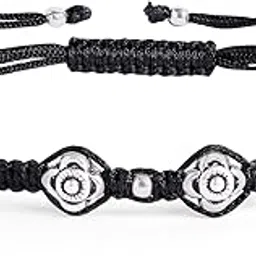 nemichand jewels 925 Silver Nazariya Black Thread Anklets For women and girls (AS-3)-picture-18