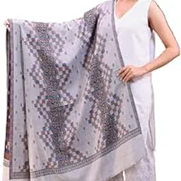 swi with label Women's Jamawar Woven Wool Shawl-picture-12