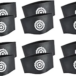 unique sports Lace Bands Black Soccer Cleat Lace Cover (6 Pair)-picture-13