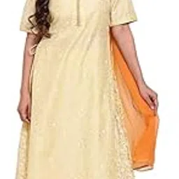 biba Women Art Silk Kurta Sharara Suit Set-picture-32