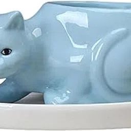 UJEAVETTE Plants Flower Pots Flower Containers for Desktop Tabletop Decoration Blue-picture-14