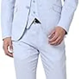 van heusen Men's Cotton Blend Three Piece Suit-Dress Set-picture-30