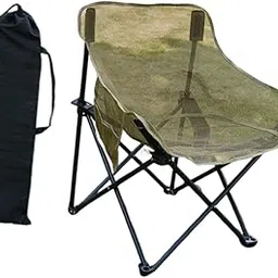 ECOMISTIQ® Folding Chair Camp Chair Practical Camping Chair for Picnics Travel Barbecue Khaki|Sporting Goods | Outdoor Sports | Camping & Hiking-picture-23