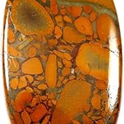 goyal exports Bamboo Jasper Oval Cabochon Natural Loose Gemstone 72.75cts QW19 image 1