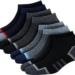 rodzen Men's Cotton Athletic Ankle Length Socks for Casual Wear, Running & Gym, Pack of 8 (Size - Free Size)-picture-22