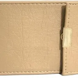 samtroh Pu Leather Album Design Slim Credit Or Debit/ATM Card Holder Case Holds 6 Bank Cards Case for Men & Women - (9.5 x 0.9 x 7 Cm) (Beige)-picture-28