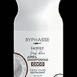 TPOC BYPHASSE Family Fresh Délice Coconut Conditioner for Colored Hair, Revitalizing Formula, pH Neutral, 400ml-picture-46