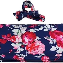 Bnf Baby Sleeping Bag Cotton Rabbit Ears Hair Band 2 Sets Summer Blue flowerBaby | Nursery Bedding | Blankets & Throws-image-82