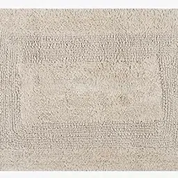 Reversible Step Out Bath Mat Rug Set 17x24 Linen, 100% Pure Cotton, Super Soft, Plush & Absorbent, Hand Tufted Heavy Weight Construction, Full Reversible, Water Absorbent-picture-21