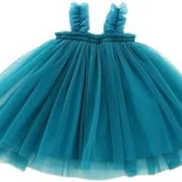 siddat kid daisy Baby Girls Dress | Cami Strap Flared Printed Net Sleeveless Frock Gown Dress for Birthday, Wedding, Photoshoot | 0-6M to 3-4Y-picture-55