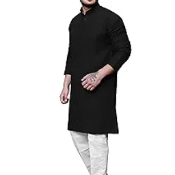 rai's Men's Regular Solid Cotton Ethnic Wear Long Kurta-picture-51