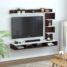 Redwud Kelpy Engineered Wood TV Entertainment Unit/TV Wall Unit/TV Stand/TV Cabinet for Home/TV Unit for Living Room, Bedroom (Wenge/White) Matte Finish - Ideal for Upto 43" (D.I.Y)-picture-10