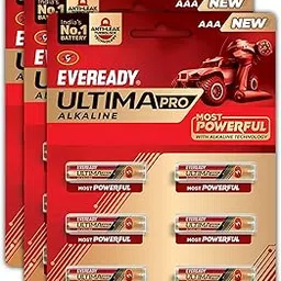 Eveready Ultima Pro Alkaline AAA Battery, 800% Longer Lasting, Anti-Leak Turbolock Technology, Eco-Friendly Batteries for High-Drain Devices Household Devices & Toys, Pack of 6 X 3-picture-14