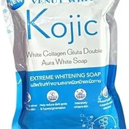 Venut White Kojic White Collagen Gluta Double durable Soap, 80g, Made in Thailand-picture-15