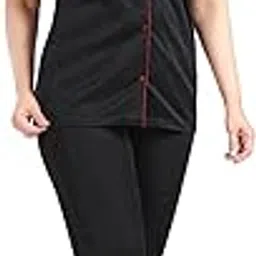 fabme Women's Satin Collor Night Suit - Top and Pyjama Set-picture-28