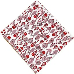 bongo nari boutique Pure Cotton Printed Blouse Piece 1 METRE BLO_Fish_RED-picture-25