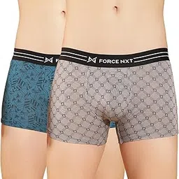 force nxt Ultrasoft Micromodal Four Way Stretch Mens Pack of 2 Printed Trunk Multicolour M-picture-12