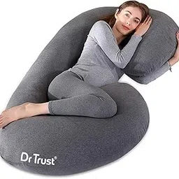 Dr Trust USA Maternity Pillow for Pregnancy Sleeping, Sitting, Belly Support, Back Pain, C Shape Full Body Cushion for Pregnant Women to Sit & Sleep Comfortably (Pack of 1)-image-45