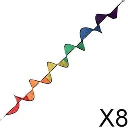 8xNylon Rainbow Spiral Wind Spinner Tent Garden Home Décorations|Home & Garden|Yard, Garden & Outdoor Living|Garden Décor|Garden Décor-picture-32