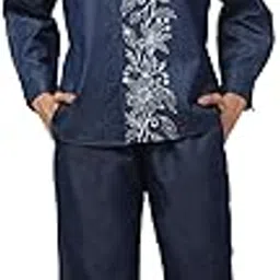 omasu fashion Women's Cotton Denim Co-ord Set, Women’s Denim-Look Co-Ord Set | Cotton Chambray | Full Sleeve | Dark Blue | Casual & Travel Wear-picture-15