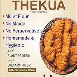 Yummistry's Millet+Wheat+Maida Thekua Each 250g (Pack of 3) Bihari Traditional Sweet | Handmade Desi Ghee Cookies | Jaggery Snacks | Crispy Indian Mithai for Chhath Puja & Festive Gift (750g)-picture-11