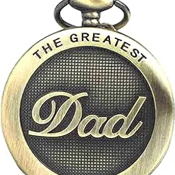 upbeat Engraved 'to The Greatest Dad' Pocket Watch I Classic Pocket Watch I Gift I Bithday I Anniversary I Fathers Day-picture-10