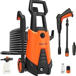 IBELL WIND66 High Pressure Washer, 1550W Motor, 120 Bar Car Washer High Pressure Gun, 6.7 L/Min Flow, 5M Hose, Portable Pressure Washer for Car, Bike, Home & Outdoor Cleaning-picture-42