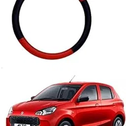 Car Steering Wheel Cover Red/Black Colour Suitable for Maruti Suzuki Alto K-10 2022-picture-16