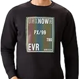 parx Men Full Sleeve Regular Fit Print Pattern Cotton Polyester Blend Round Neck Round Neck Casual Sweatshirt-picture-43