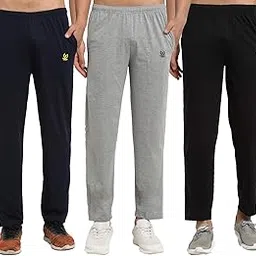 mack jonney Cotton Blended Regular Fit Trackpants for Men (Pack of 3)-D10_NVY_MLG_BLK_03-P-picture-45