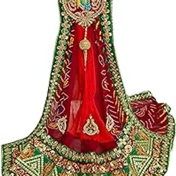 Ranisati Boutique Rajasthani Bandhani Dupatta DES 3 - Pure Georgette Chunri Odhna with Plated Broach-picture-53