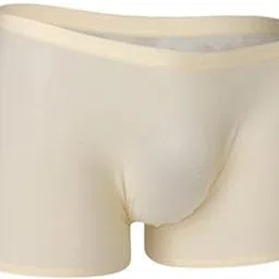 heavenglow Men's Ice Silk Boxer Briefs | Low Rise Short Leg Underwear for Men | Breathable & Comfortable Fit | Skin Color Nylon Stretch Material-picture-45