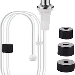 Kitchen Sink Soap Dispenser Extension Tube Kits Practical for Hotel Bar Silver-picture-25