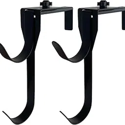 Adjustable Pool Pole Hanger/Hook, 2 Pcs Aluminum Pool Fence Hook, Double Pool Pole Hooks for Swimming Pool Pole Equipment，Metal Hangers for Vinyl Fence Pool, Skimmers, Hose, Swimming Pool Accessories-picture-14