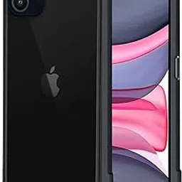 amazon basics Back Case Cover for iPhone 11 Ultra Hybrid Camera and Drop Protection (Poly Carbonate|Back Transparent-Sides Black)-picture-13