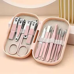 Marve Nail Cutter Kit Set – Stainless Steel Nail Clippers Set for Fingernails & Toenails – Sharp Grooming Tools for Men & Women – Compact Travel-Friendly Manicure Pedicure Set (Multicolor) (14 in 1 Manicure Set)-picture-18