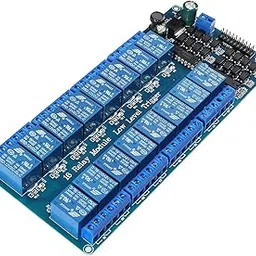 RIDEN 12V 16 Channel Relay Module Board Optocoupler LED LM2576 Power Low Level Trigger 16 CH Expansion Board-picture-27