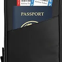 crivon Women Polyester® Passport Holder, Travel Passport Wallet, Passport Cover and Family - Document Organizer (CR-Black)-picture-39