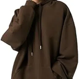 witty Girl Women Plain Sweatshirts Hoodies, Cotton Fleece Material Full Sleeves Jumper Women Winter Wear, Regular Fit Long Sleeve Winter Wear Solid Color Brown,Olive Green,Grey,Pista Green-picture-16