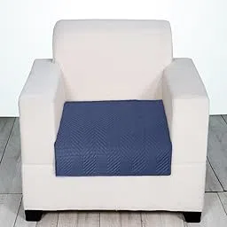 Premium Water Absorbant Quilted Sofa Seat Runner for Couch, 1 Seater Sofa Cover Mat Heavy Antiskid Backing 27 x 24 inches - Navy Blue-picture-16