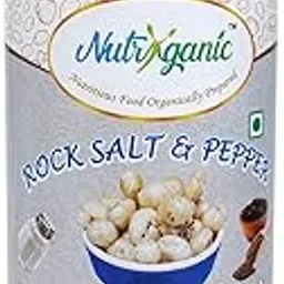 Nutryganic Roasted Makhana Rock Salt and Pepper 100g-image-1