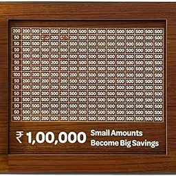 Half Engineer Gifts - HE Money Bank Wooden Piggy Bank for Kids & Adults, Coin Box with Carved Design, Savings Box, Mini Bank, Wooden Coin Box, Money Saver, Piggy Bank with Numbers 6x6 inch-picture-11