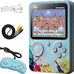 WBD G5 Video Game for Kids, 500 in 1 Retro Game Box with 2 Player Gamepad, Handheld Classical Game Box Can Play On TV, 500 Games Like Contra, Tank, Bomber Man Etc. (Multicolour)-image-70