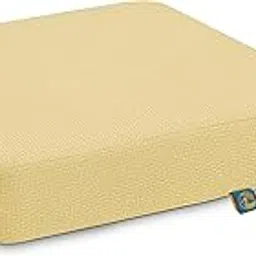 Duck Covers Weekend Water-Resistant 21 x 19 x 3 Inch Outdoor Dining Seat Cushion, Straw-picture-43