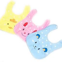 Ganpati Enterprises Baby Bibs 0-6 Months/Baby Bibs 6-12 Months/Baby Waterproof Bib/Baby Apron (Pack of 3-multi6)-picture-10