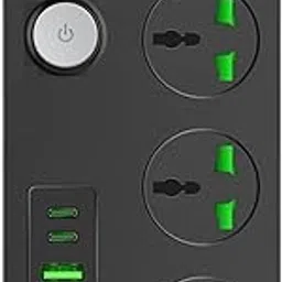 Niralasa Extension Board, Power Strip with 20W Fast PD/Type C, 2500W 10A Extension Cord with 3 Universal Socket, 38W USB Fast Charging Ports (2 * 20W PD+3*QC 3.0) for Home Office-image-58
