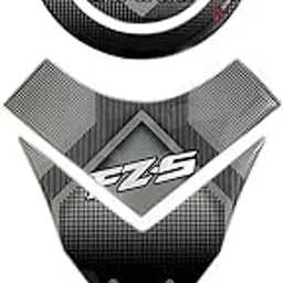 Motercycle Vinyl Bike Tank Pad Tank Cap FZ-S V Grey BK-picture-23